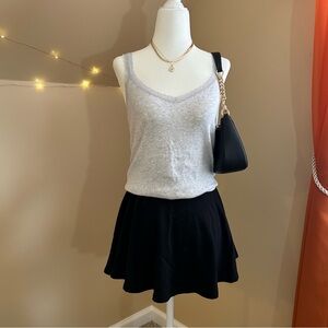 Brandy Melville Light Gray Lace Camisole